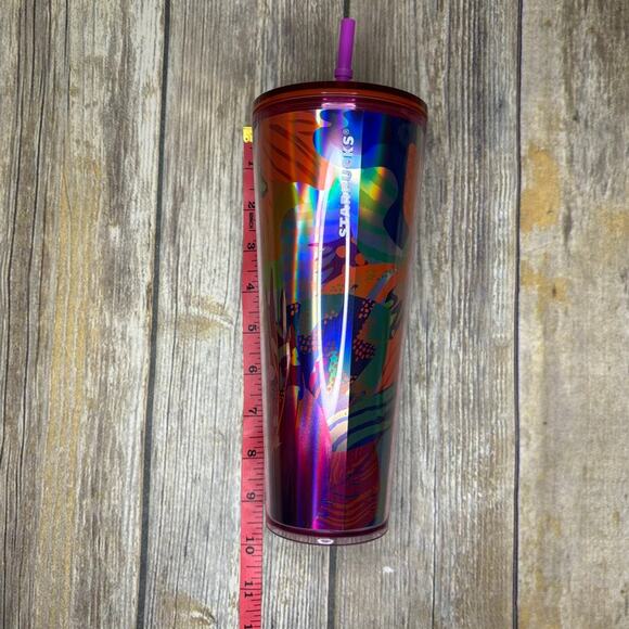 Starbucks Summer 2024 Butterfly 24 oz Cold Tumbler w/ Straw - Picture 4 of 7